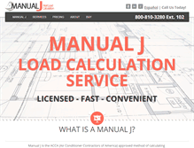 Tablet Screenshot of manualjcalculator.com